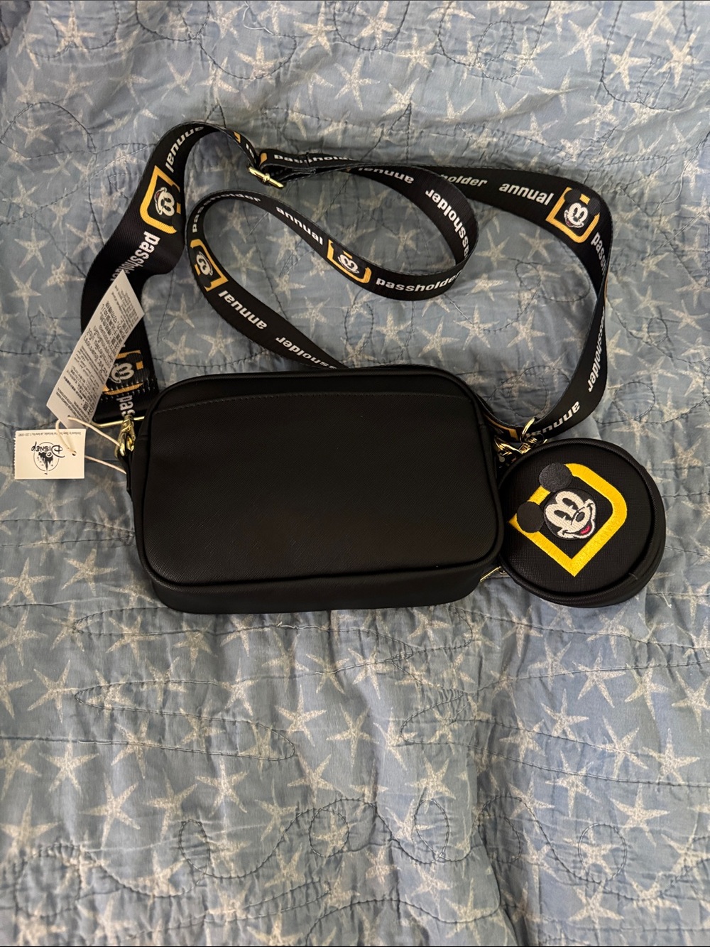 HTF New Walt Disney World Annual Passholder Loungefly Crossbody with Mickey Ears - Picture 4 of 10